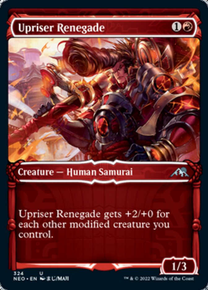 Upriser Renegade (Showcase Samurai) [Kamigawa: Neon Dynasty] | Good Games North