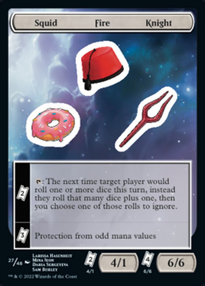 Squid Fire Knight [Unfinity Stickers] | Good Games North