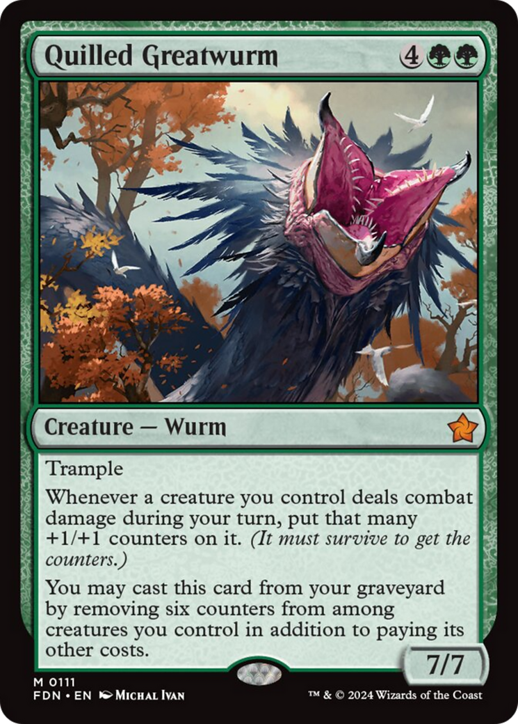 Quilled Greatwurm [Foundations] | Good Games North