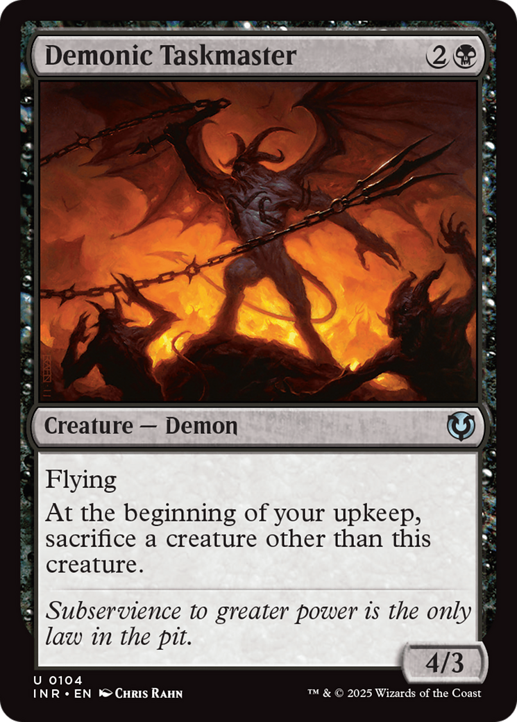 Demonic Taskmaster [Innistrad Remastered] | Good Games North