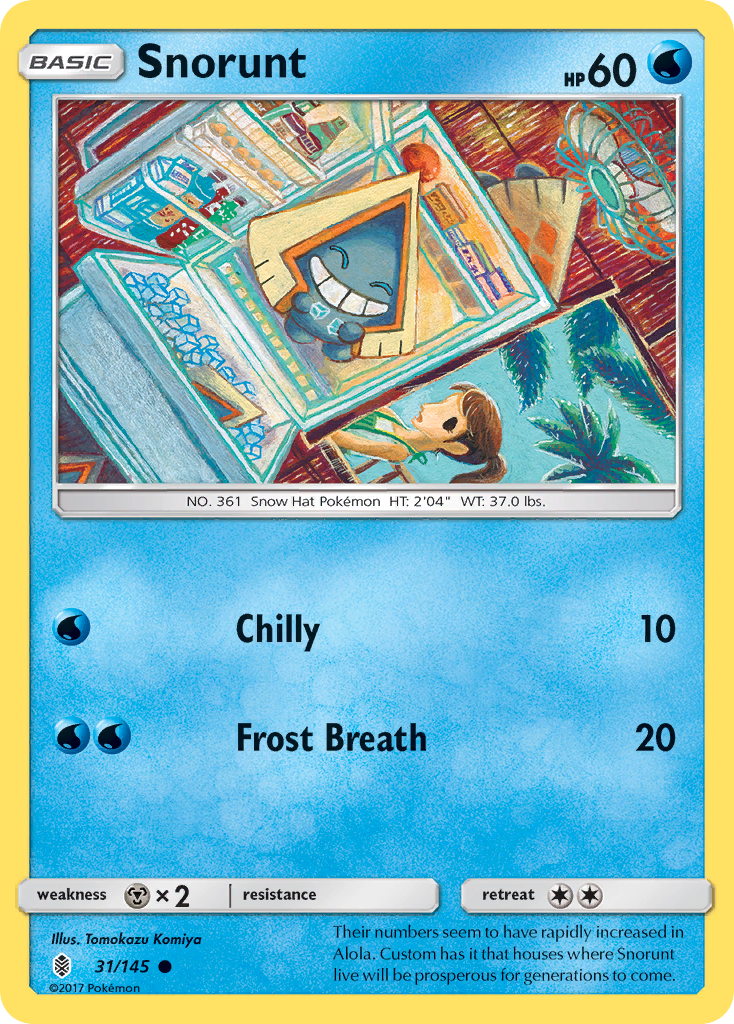 Snorunt (31/145) [Sun & Moon: Guardians Rising] | Good Games North