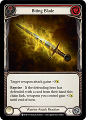 Biting Blade (Red) [U-WTR135] (Welcome to Rathe Unlimited)  Unlimited Rainbow Foil | Good Games North