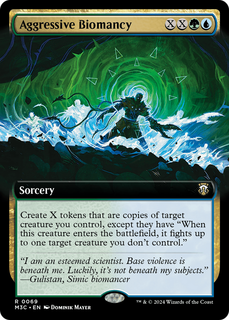Aggressive Biomancy (Extended Art) (Ripple Foil) [Modern Horizons 3 Commander] | Good Games North