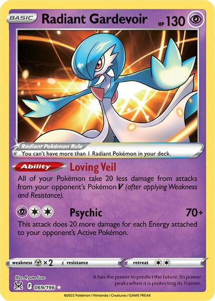 Radiant Gardevoir (069/196) [Prize Pack Series Three] | Good Games North