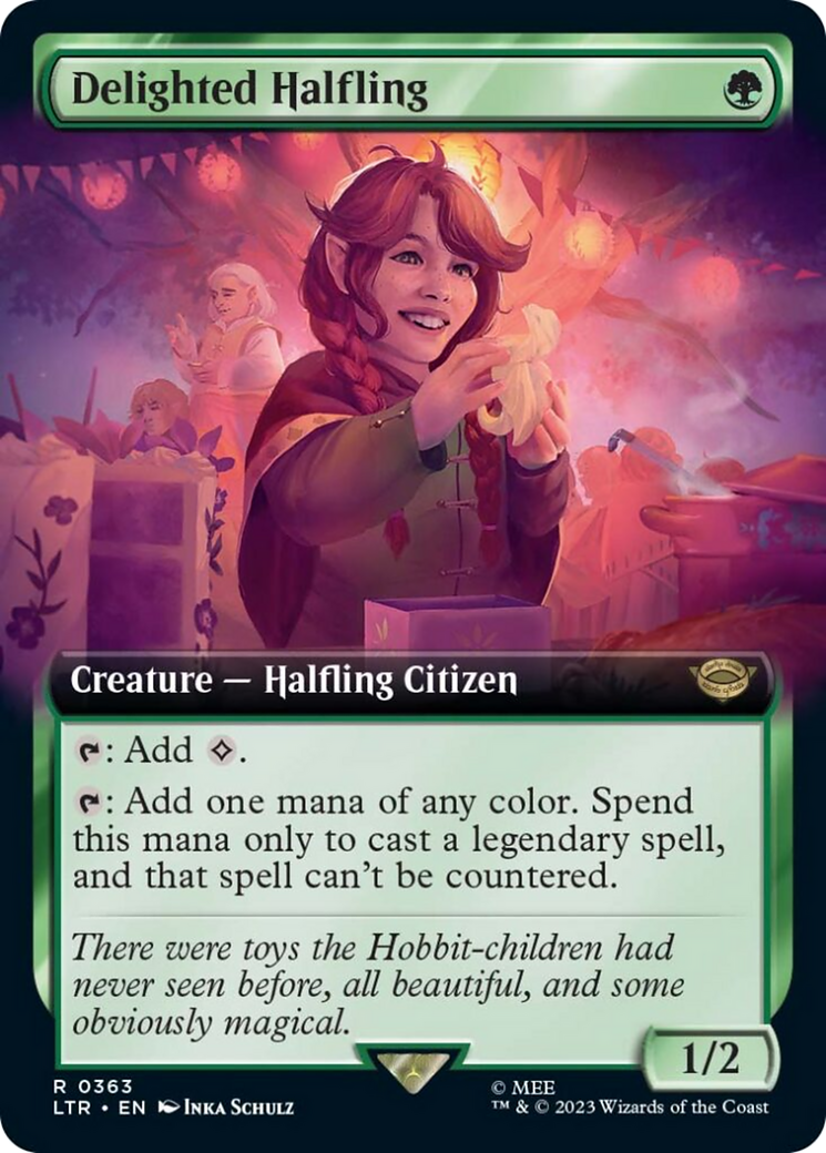 Delighted Halfling (Extended Art) [The Lord of the Rings: Tales of Middle-Earth] | Good Games North