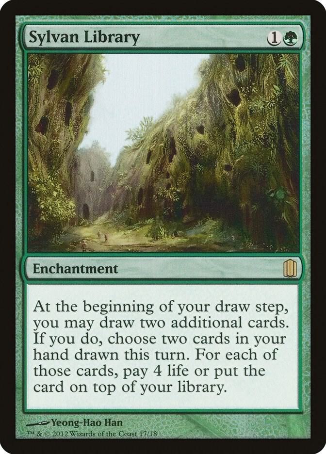 Sylvan Library (Commander's Arsenal)  - Foil | Good Games North