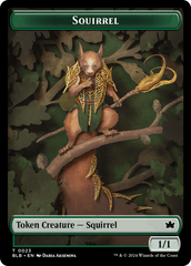 Squirrel // Starscape Cleric Double-Sided Token [Bloomburrow Tokens] | Good Games North