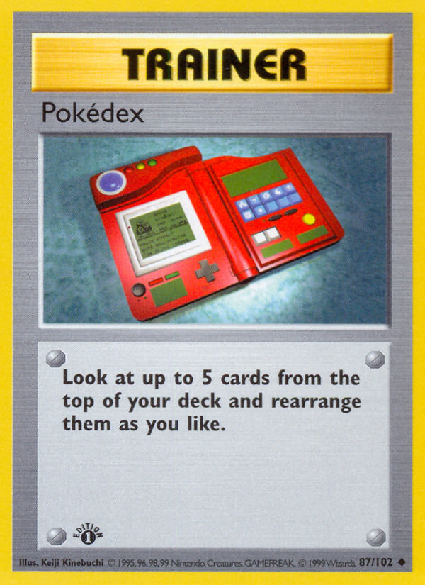 Pokedex (87/102) (Shadowless) [Base Set 1st Edition] | Good Games North