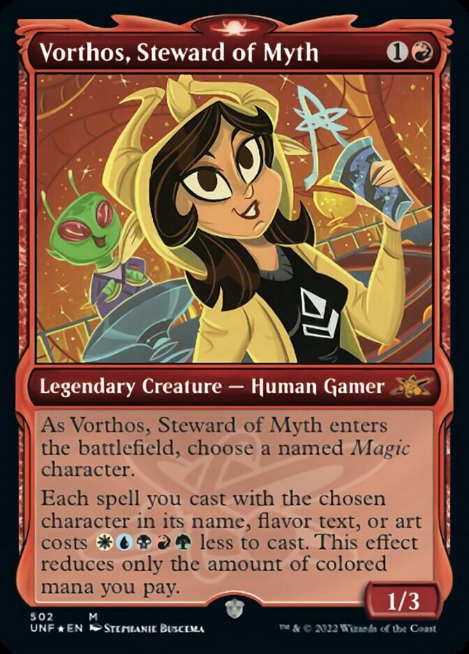 Vorthos, Steward of Myth (Showcase) (Galaxy Foil) [Unfinity] | Good Games North