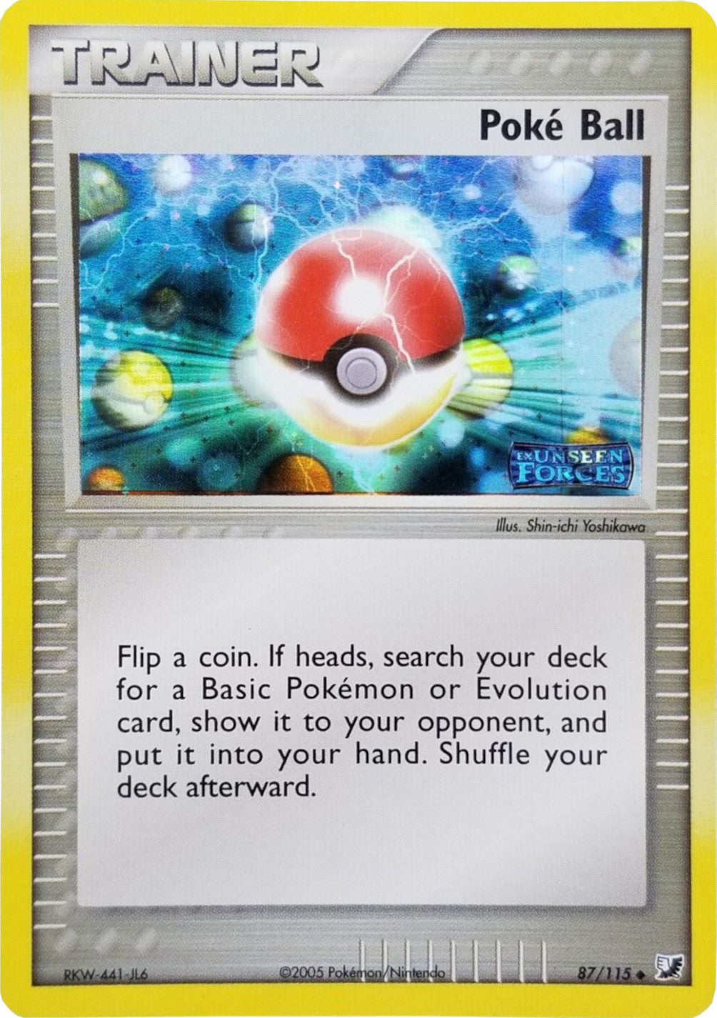 Poke Ball (87/115) (Stamped) [EX: Unseen Forces] | Good Games North