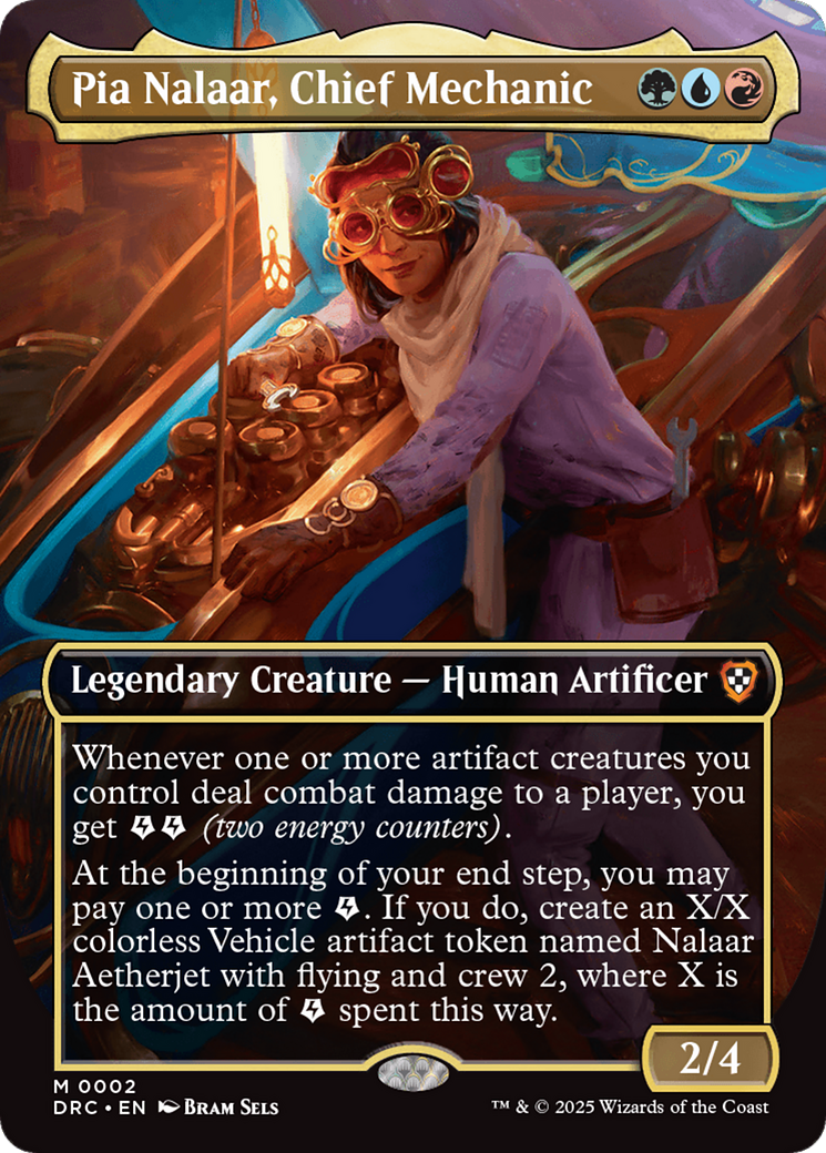 Pia Nalaar, Chief Mechanic (Borderless) [Aetherdrift Commander] | Good Games North