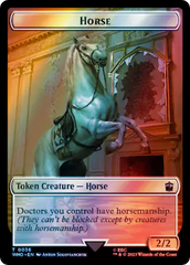 Horse // Alien Salamander Double-Sided Token (Surge Foil) [Doctor Who Tokens] | Good Games North