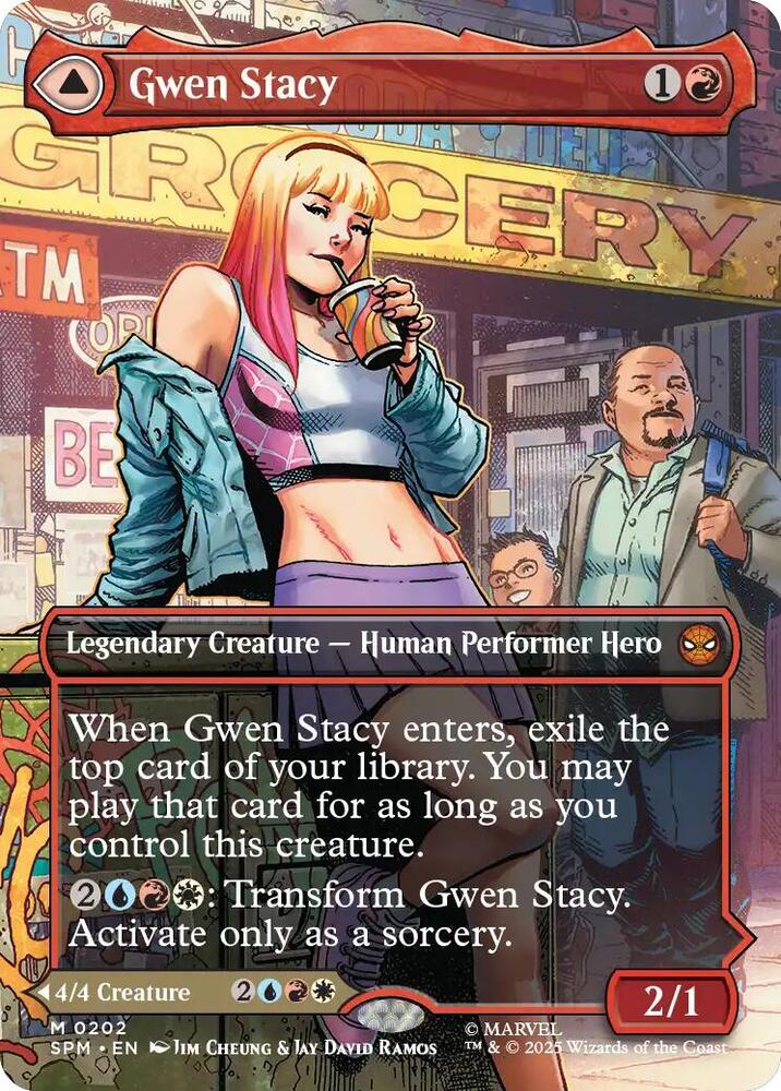 Gwen Stacy 0202 Borderless 202 (Marvel's Spider-Man)  - Foil | Good Games North