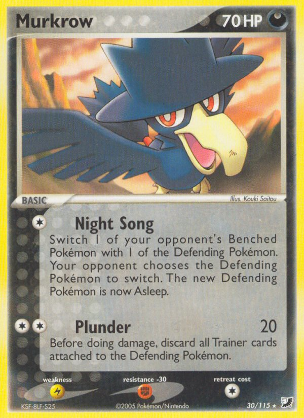 Murkrow (30/115) [EX: Unseen Forces] | Good Games North