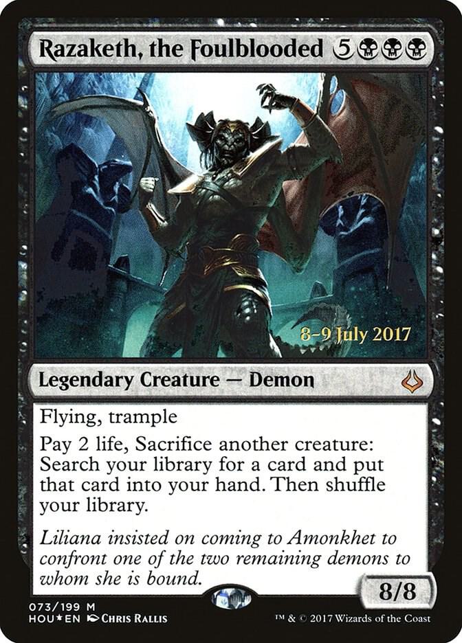 Razaketh the Foulblooded (Prerelease Cards)  - Foil | Good Games North