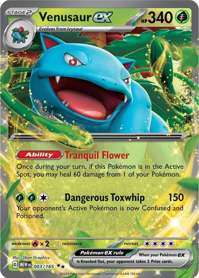 Venusaur ex (003/165) [Scarlet & Violet 151] | Good Games North