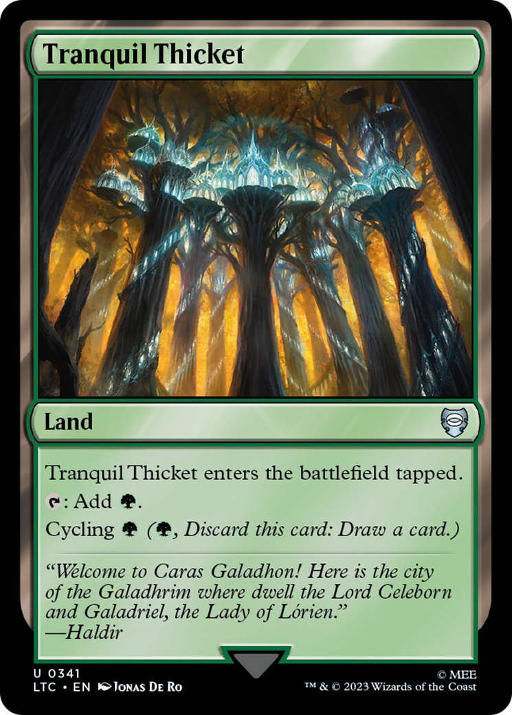 Tranquil Thicket [The Lord of the Rings: Tales of Middle-Earth Commander] | Good Games North