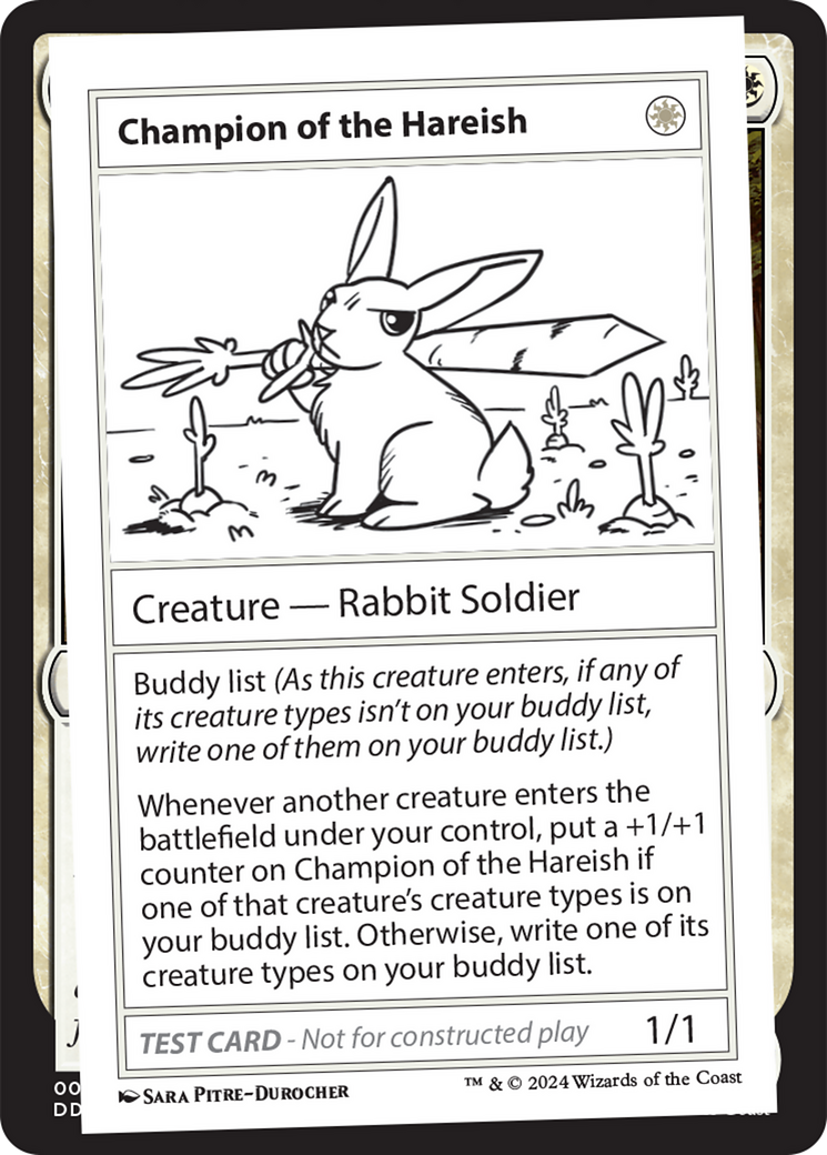Champion of the Hareish [Mystery Booster 2 Playtest Cards] | Good Games North