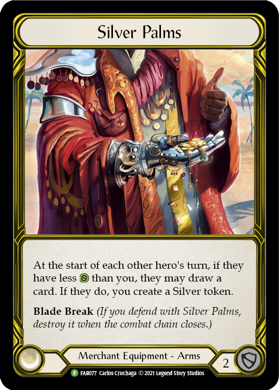 Silver Palms (Golden) [FAB077] (Promo)  Cold Foil | Good Games North