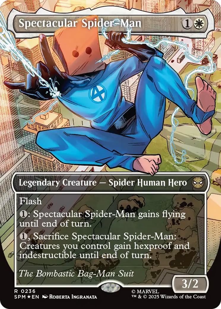 Spectacular Spider-Man (0236) (Borderless) (Textured Foil) [Marvel's Spider-Man] | Good Games North