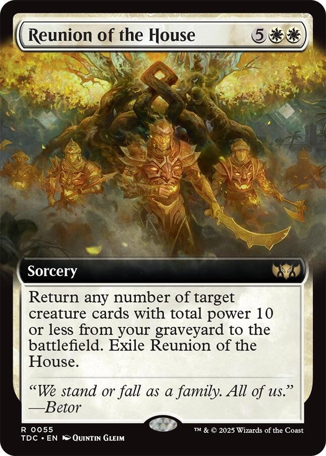 Reunion of the House 55 (Commander: Tarkir: Dragonstorm)  - Extended Art | Good Games North