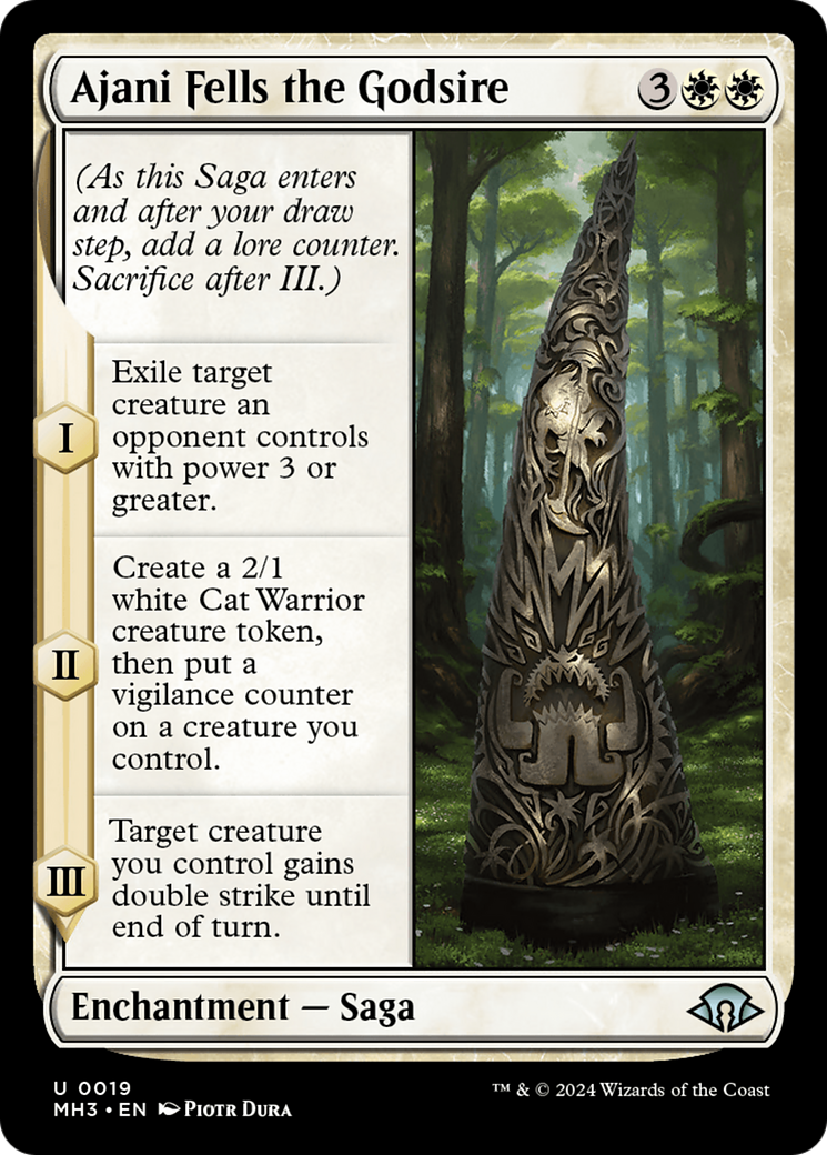 Ajani Fells the Godsire [Modern Horizons 3] | Good Games North