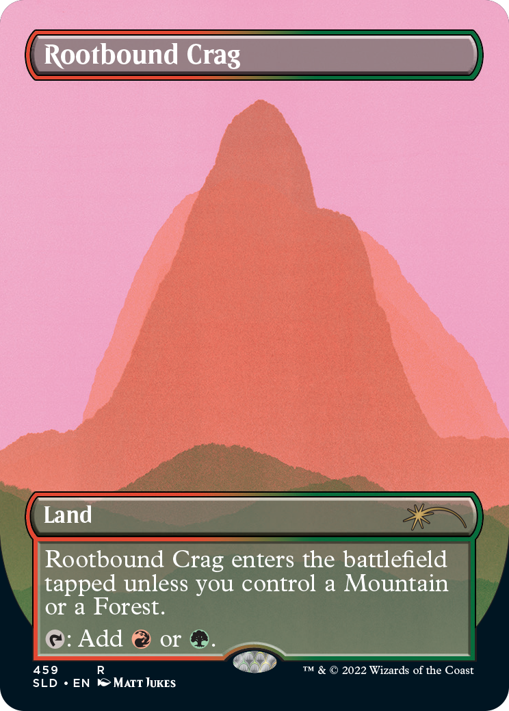 Rootbound Crag (Borderless) [Secret Lair Drop Series] | Good Games North