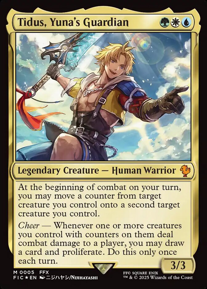 Tidus, Yuna's Guardian 5/100 (Commander: FINAL FANTASY)  - Foil | Good Games North