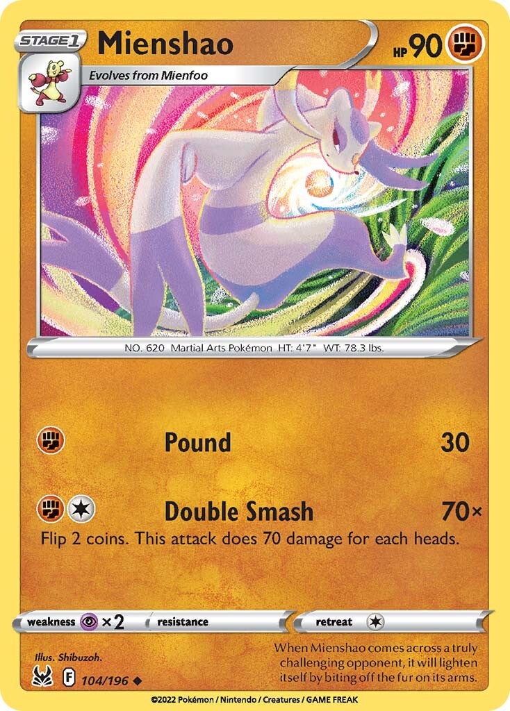 Mienshao (104/196) [Sword & Shield: Lost Origin] | Good Games North