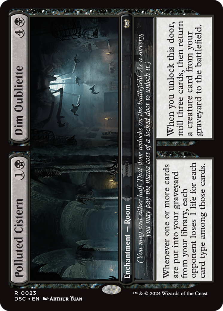 Polluted Cistern // Dim Oubliette [Duskmourn: House of Horror Commander] | Good Games North
