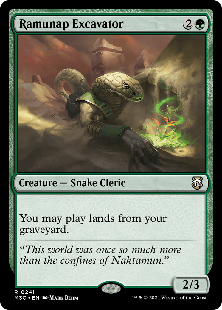 Ramunap Excavator (Ripple Foil) [Modern Horizons 3 Commander] | Good Games North