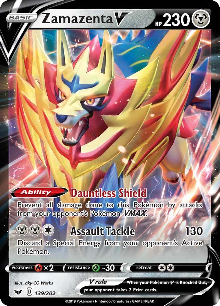 Zamazenta V (139/202) [Sword & Shield: Base Set] | Good Games North