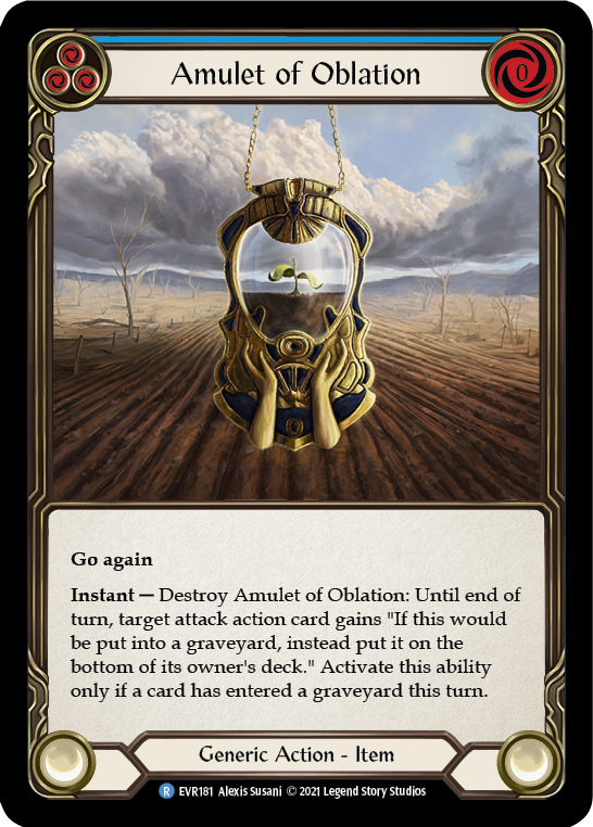 Amulet of Oblation [EVR181] (Everfest)  1st Edition Cold Foil | Good Games North