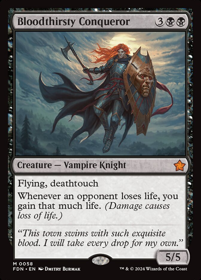 Bloodthirsty Conqueror 58 (Foundations)  - Foil | Good Games North