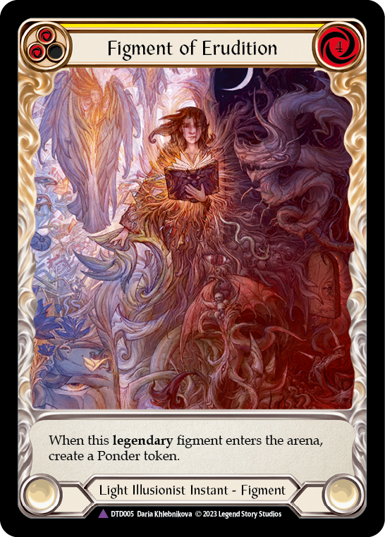 Figment of Erudition // Suraya, Archangel of Erudition (Marvel) [DTD005] (Dusk Till Dawn)  Cold Foil | Good Games North