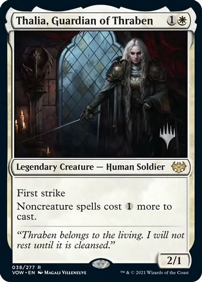 Thalia, Guardian of Thraben (Promo Pack) [Innistrad: Crimson Vow Promos] | Good Games North