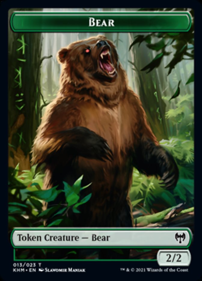 Bear Token [Kaldheim Tokens] | Good Games North