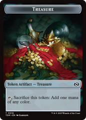 Zombie Druid // Treasure Double-Sided Token [Tarkir: Dragonstorm Tokens] | Good Games North