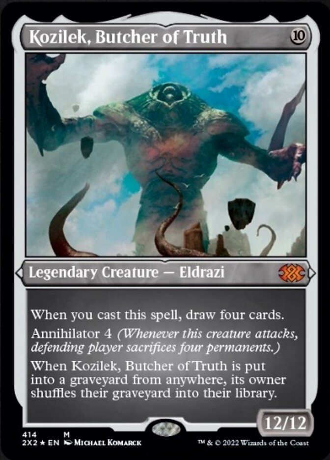 Kozilek, Butcher of Truth (Foil Etched) [Double Masters 2022] | Good Games North