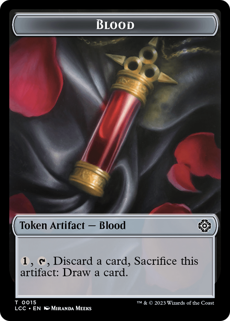 Blood // Vampire (0004) Double-Sided Token [The Lost Caverns of Ixalan Commander Tokens] | Good Games North