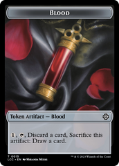 Blood // Vampire (0004) Double-Sided Token [The Lost Caverns of Ixalan Commander Tokens] | Good Games North