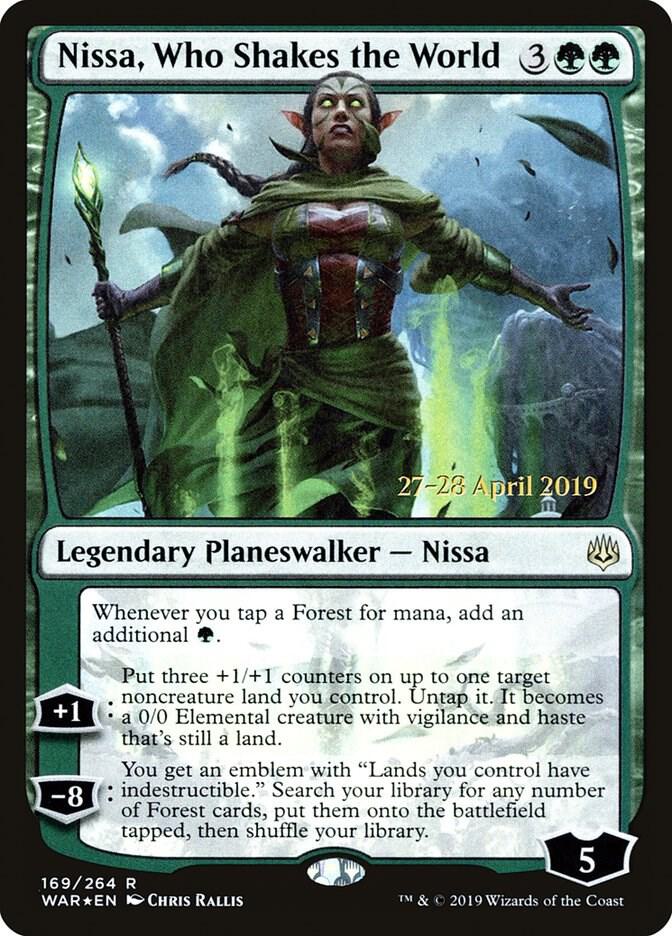 Nissa Who Shakes the World (Prerelease Cards)  - Foil | Good Games North