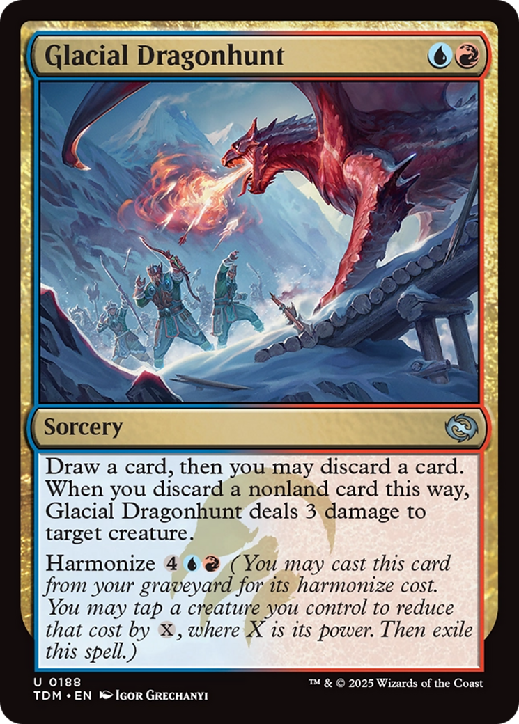 Glacial Dragonhunt [Tarkir: Dragonstorm] | Good Games North