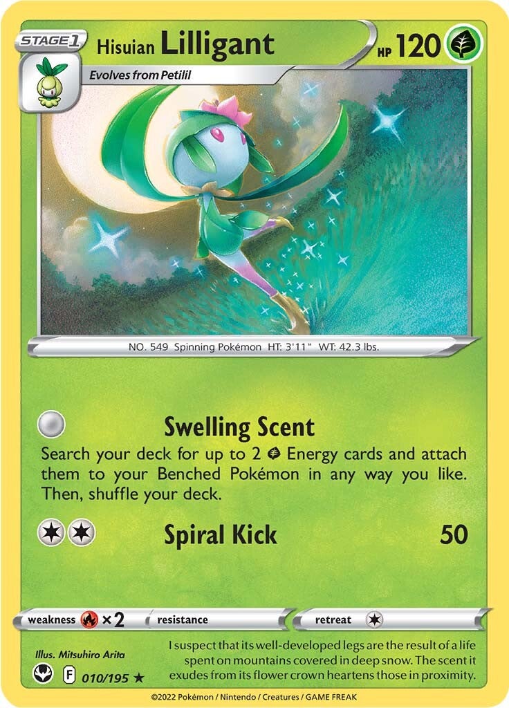 Hisuian Lilligant (010/195) [Sword & Shield: Silver Tempest] | Good Games North