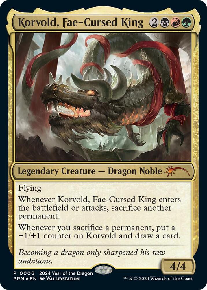 Korvold Fae Cursed King Year of the Dragon 2024 (Standard Showdown Promos)  - Foil | Good Games North