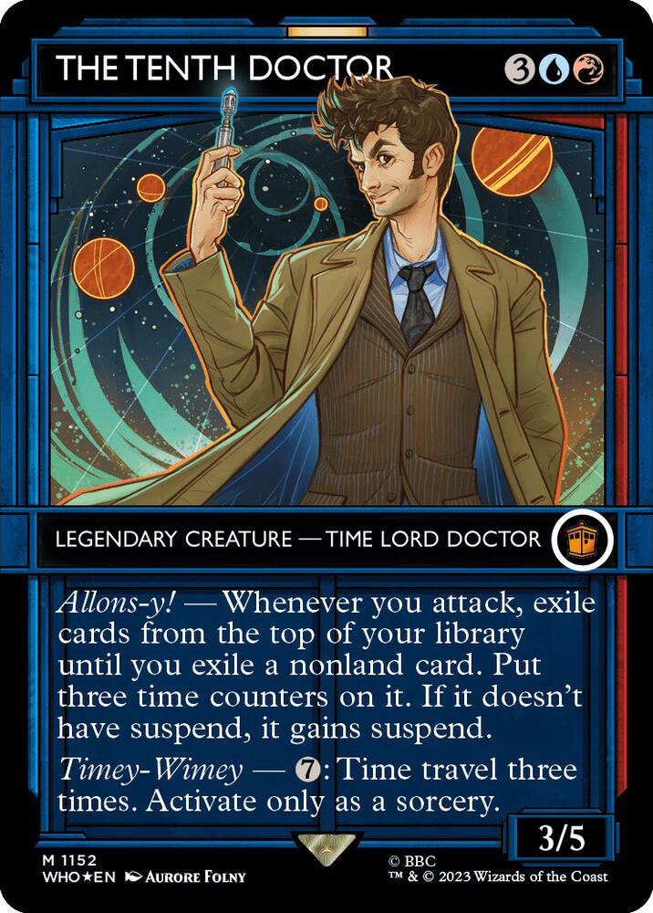 The Tenth Doctor Showcase Surge Foil (Universes Beyond: Doctor Who)  - Foil | Good Games North