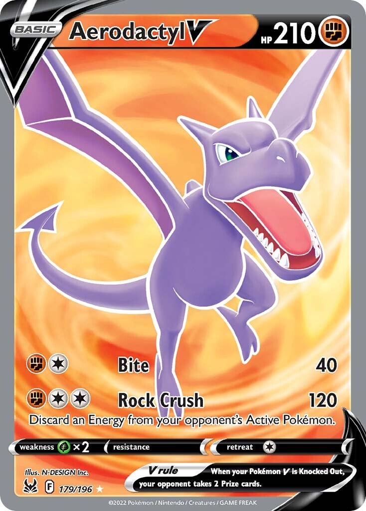 Aerodactyl V (179/196) [Sword & Shield: Lost Origin] | Good Games North