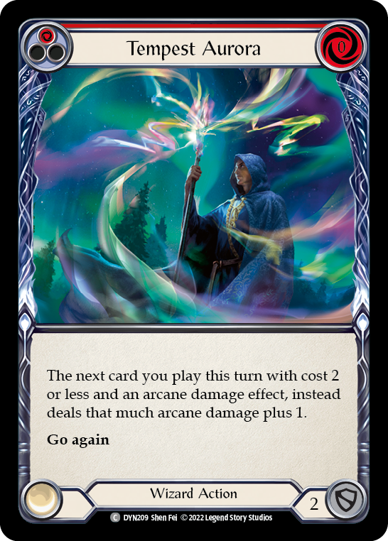 Tempest Aurora (Red) [DYN209] (Dynasty)  Rainbow Foil | Good Games North