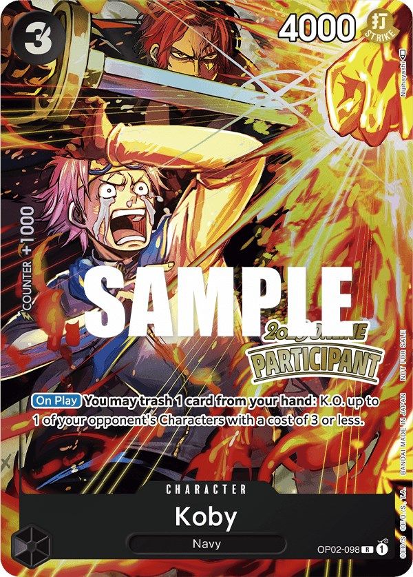 Koby (Online Regional 2023) [Participant] [One Piece Promotion Cards] | Good Games North