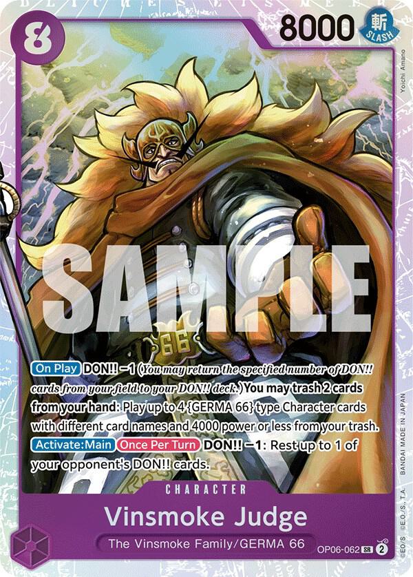 Vinsmoke Judge OP06-062 (Wings of the Captain)  - Foil | Good Games North